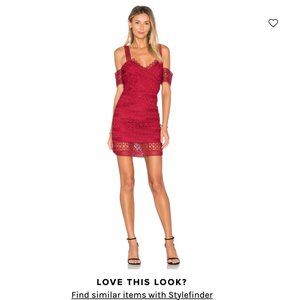 SAYLOR, Amelie Dress, Size 4, Color Lipstick